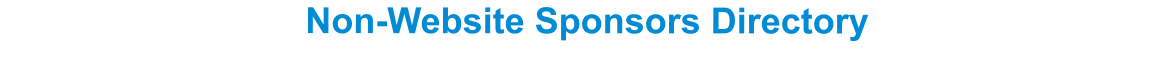 Non-Website Sponsors Directory